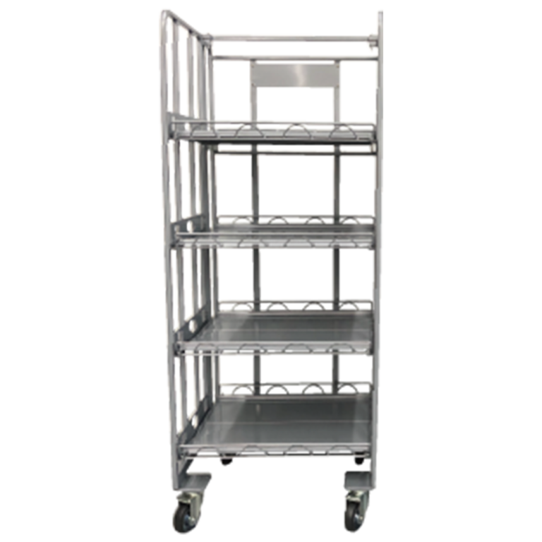 折りたたみ式棚付きカゴ台車 フラップカーゴ | もりや産業株式会社