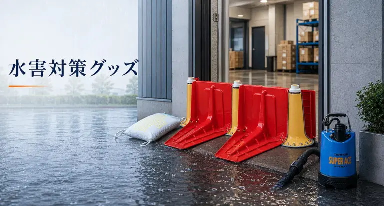 工場・倉庫の水害対策のポイントとオススメ対策用品のご紹介