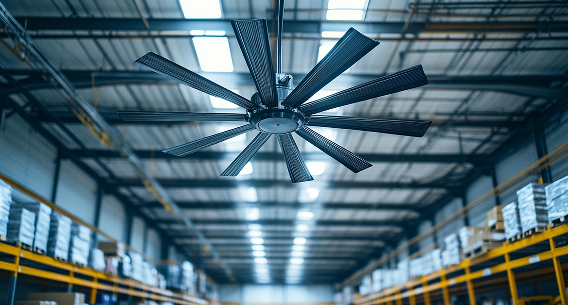 2026年最新版】工場・倉庫に最適なシーリングファン活用法｜大型HVLS 